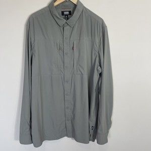 Duluth Alaskan Hardgear Full Stream Silt Gray Shirt Mens Vented XL Tall …